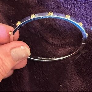Michael Kors silver and bangle.  New without box.  Never worn.